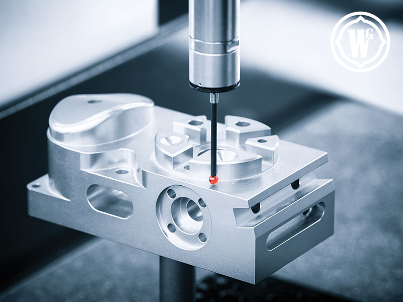 Precision CNC machining of a die component